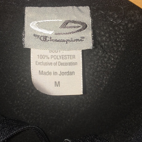 Girls black quarter-zip fleece pullover. - Picture 3 of 4